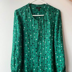 J. Crew Green blouse